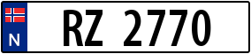 Trailer License Plate